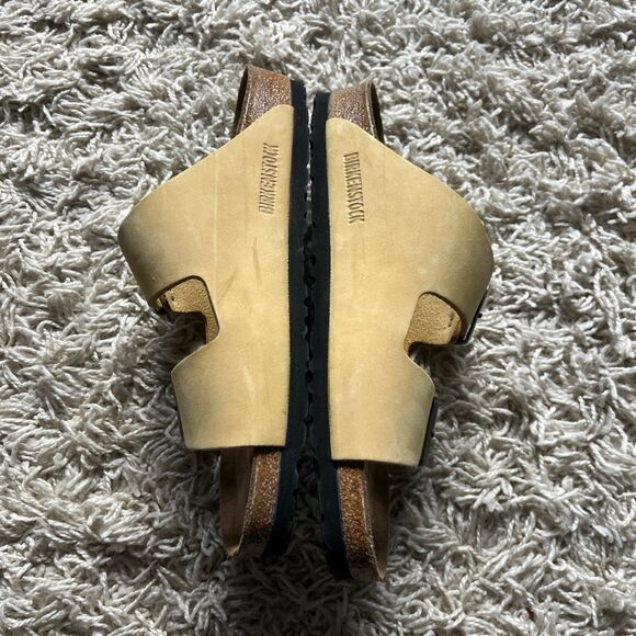 Birkenstock Arizona Big Buckle sandals Latte Cream color, made with Birko-Flor n - Picture 7 of 12